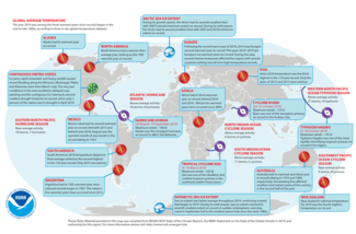 2019 Significant Climate Events Map